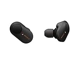 Sony WF-1000XM3 vollkommen kabellose Bluetooth Kopfhörer / Earbuds mit aktiver Geräuschunterdrückung zum Telefonieren u. Musikhören, Amazon Alexa - incl. Ladecase für mehr Akku, Schwarz, Einheitsgröß