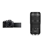 Canon EOS R10 Kamera spiegellose Camera + RF-S 18-150mm F4.5-6.3 is STM Objektiv schwarz & RF 100-400mm F5.6-8 is USM Telezoomobjek