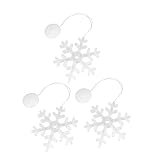 PRETYZOOM 9 STK Snowflake Saugnapfleuchte Weihnachtsfensterlampe Beleuchtete Schneeflocken-fensterdekoration Schneeflockenlichter Im Innenbereich Schneemann-dekor Plastik Lichterketten F