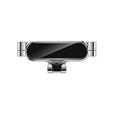 WOLWES Autotelefonhalter für Mini Cooper S F54 R60 2016-2023,verstellbare Autotelefonhalterung,Farbe: (schwarz,rot,Silber),C-Silver-22-23