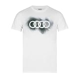 Audi Herren 3132200203 T-Shirt, Weiß, M