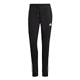 adidas Damen Essentials 3-Stripes Jogginghosen, Black/White, L