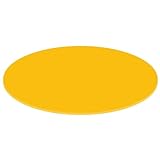 PLEXIGLAS® Zuschnitt 3-50cm - ovale Scheiben gelb, Größe:45cm, Pack mit:10 Stück