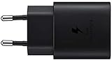 Samsung Schnellladegerät 25 W Schwarz, USB Typ C ohne Kabel, Version FR