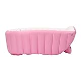 Aufblasbare Badewanne+Fuß Pumpe (Reparatursatz) aufblasbare Spielpool Schwimmbad tragbare Badewanne rosa passend für Häuser, Wohnungen, Hotels 26,23,7,5cm Schwimmb