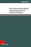 Der markenrechtliche Begriff der Benutzung nach der Markenrechtsreform (Schriften zum deutschen und internationalen Persönlichkeits- und Immaterialgüterrecht)