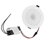 OKJHFD LED-Deckenleuchte, 9 W, rund, 18 LEDs, Infrarot-Sensor, Downlight, menschlicher Körper, Induktion, Deckeneinbauleuchte für Flure, Treppen, Veranden (18 Lampenperlen)