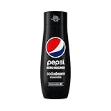 SodaStream Sirup Pepsi Zero Zucker – 1x Flasche ergibt 9 Liter Fertiggetränk, Sekundenschnell zubereitet und immer frisch, Cola free 440 ml, 1er Pack