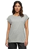 Urban Classics Damen Ladies Extended Shoulder Tee T-Shirt, grey, XL