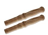 BigDean 2 XXL Holzgriffe für Schiebkarre/Schubkarre ca. 23,5 cm lang 2,5 cm Durchmesser - Hochwertig, flexibel, bereichernd - Ideal für fast jede Schubkarre/Sackk