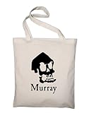 Stoffbeutel Murray The Invincible Demon Skull Schädel Stofftasche Jutebeutel Beutel Tasche Jute, N
