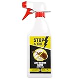 [Einführungsangebot] STOP & KILL Anti Milben Spray (AMP 2 CL) 500 ml | Abwehr für Bett/Matratzen/Polster/alle Textilien | Sofort- & Langzeitschutz gegen Hausstaubmilben | Ergänzt Milbenbezug