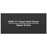 1080P HDMI 4x1 Quad Multi-Viewer Segmentierung Konverter Screen Splitter kompatibel mit HDMI 1.3