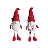HACLEN Weihnachtsgnomes Set Von 2, Gnomes Weihnachten, Winterwichtel, Weihnachtsmann Tisch Ornamente Weihnachtsdekoration Home Decor,1