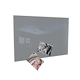 Magnettafel Magnetwand (verschiedene Größen und Farben) inklusive 10 Magnete - Made in Germany (40 x 60 cm, grau)