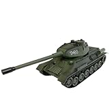 efaso Ferngesteuerter Panzer T-34 99815 - Panzer ferngesteuert mit Schussfunktion (Simulation) / Infrarot Kampfsystem/drehbarer Turm mit Sound und Licht 1:28 - Panzer Modell/RC