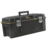 Stanley FatMax Werkzeugbox (58,4 x 30,5 x 26,7 cm, spritzwassergeschützer Koffer, robuste nicht-rostende Metallschließen, Box mit Gummiabdichtung für mehr Schutz) 1-94-749