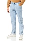 Wrangler Herren Authentic Straight Jeans, Blau Bleach, 34W / 34L