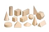 14 geometrische Figuren -- Geometrische Körper Set -- 1.-4. Klasse -- aus stabilem zertifiziertem RE-Wood® -- Made in Germany