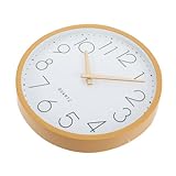 Cabilock 1Stk stille Uhr aus Holz Bürodekoration Wanduhr zum Aufhängen minimalistische dekorative Uhr herrenuhren Digitale Wanduhr hängende Uhr wandanhänger aus Holz Japanischer Stil G