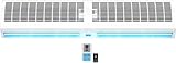 Luftschleierventilator zur Wandmontage mit Fernbedienung, hoher Luftstrom & geräuscharm für den gewerblichen und privaten Geb