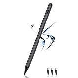 Stylus Stift für Touch Screens POM Feder Magnetic Type-C Tablet Pen Kompatibel mit iPad/iPad Pro/Samsung/Lenovo/und Anderen iOS/Android Smartphone und Tablet Geräten (Schwarz)