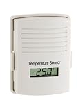 TFA Dostmann Temperatursender, 30.3157, Zusatzsender für Funk-Wetterstation Axis (35.1079), mit Display, kabellos, weiß