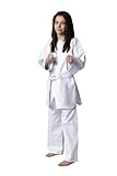 Kwon Kinder kampsport dragt Taekwondo Song Anzug, Weiß, Size: 0 (140 cm)