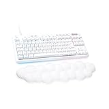 Logitech G713 kabelgebunden Tastatur mit LIGHTSYNC RGB-Beleuchtung, Taktile Switches (GX Brown) und Handballenauflage, PC/Mac - Weiß
