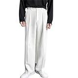 Sporthose Herren Lang Baumwolle - Freizeithose Herren Lang Stretch Stoffhose Elegant Große Größen Business Hose Regular Fit Anzughose Schwarz Übergröße Cargohose Baggy Sweathose L