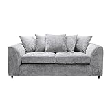 Sofa Select Chenille Sofa mit der Harriet Kollektion (Scatter Back) — Komfort & Stilvolles Sofa mit Armlehne, Wohnzimmermöbel, Modernes & Luxuriöses Loveseat Design mit Kissen (Beige)