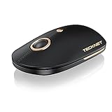 TECKNET Kabellose Maus, SILENT Bluetooth Maus mit 2,4 GHz BT 5.0/3.0 DREI Modi, 2400 DPI Optical Tracking,18 Monate Batterielaufzeit, Funkmaus für Links- & Rechtshänder, Kompatibel mit PC, Mac, Laptop