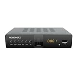 Mediasonic HomeWorx (HW250STB) Digitale TV-Konverter-Box, ATSC Digitale Konverterbox mit TV-Tuner, TV-Aufnahme, USB-Multimedia-Funktion, 1080P HDMI-Ausgang, Metallgehäuse, klar, QAM