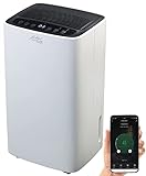 Sichler Haushaltsgeräte Lufttrockner: Smarter WLAN-Luftentfeuchter mit Timer und App, 12 Liter/Tag (Dehumidifier, Smart Home Luftentfeuchter, Elektrische)