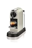 Nespresso De'Longhi EN167.W Citiz Kaffeekapselmaschine, Hochdruckpumpe und ideale Wärmeregelung ohne Aeroccino (Milchaufschäumer), Energiesparfunktion,1260W,37.4 x 11.9 x 25.5 cm, Creme-weiß