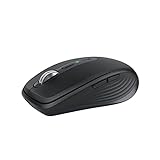 Logitech MX Anywhere 3S Compact Kabellose Maus, Fast Scrolling, 8K DPI Any-Surface Tracking, Quiet Clicks, Programmierbare Tasten, USB C, Bluetooth, Windows PC, Linux, Chrome, Mac - Grap