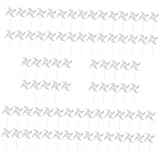 Toyvian 192 STK Windmühle Auto Windräder Für Hof Und Garten Windräder Zeichnen Sommerliche Außendekoration Kidcraft-spielset Wind Selber Machen DIY Rasen Junge Papier Telefon Puzzle Weiß