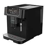 GRUNDIG KVA 6230 Kaffeevollautomat mit Milchaufschäumdüse, Edelstahlmahlwerk mit 13 Mahlgraden, 250 g Bohnenbehälter, 2 Liter abnehmbarer Wassertank, 19 Bar Pumpendruck, Touch-Display, Schw