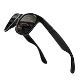 URAQT Sonnenbrille, Schwarze Retro Vintage für Herren Damen, Rahme Ultra Leicht Brille mit UV 400 Schutz, Unisex Mode Sunglasses zum Golf Fahren Angeln Reisebrille Outdoor Sport（Grau）