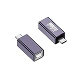 Askoppo USB-C-Stecker auf MIDI-Buchse-Adapter,Typ C auf USB B Druckeradapter für Drucker MIDI E-Piano Synthesizer und mehr Typ-C Gerät/Laptop (2 Stück)