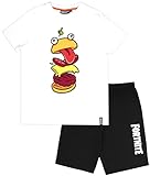 Fortnite – Kinder-Pyjama – Shorts-Pyjama Durr-Burger-Beef-Boss-Motiv – Nachtwäsche aus 100% Baumwolle – Offizielles Merchandise - 14 J