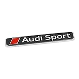 Audi 4S0853737D2ZZ Sport Schriftzug Exterieur Emblem Logo Zeichen, chrom/rot/schw
