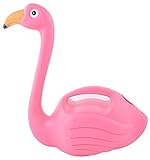 Esschert Design Flamingo Gießkanne aus HDPE, 28,6 x 14,4 x 30,1