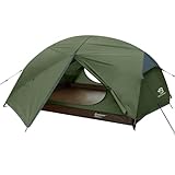 Bessport Zelt 2 Personen Camping Zelt 2 Türen Ultraleicht wasserdicht leicht und einfach zu Bauen Belüftetes 4 Jahreszeiten Kuppelzelt geeignet für Outdoor Wandern und Bergsteig