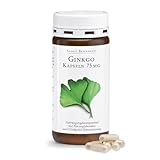 Sanct Bernhard Ginkgo-Kapseln 75 mg | Ginkgo biloba Extrakt | Mit 18,4 mg Flavonglykosiden & 4,9 mg Ginkgolid-Terpenlactonen | 240 Kapseln für 8 M