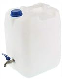 POKM Toolsmarket GmbH 10 L Wasserbehälter mit Hahn aus Metall Trinkwasserkanister BPA-frei Kanister Wasserkanister Behälter Wassertank10l Camping LKW usw
