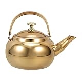 PRETYZOOM Topf wasserkocher wasserkessel tee-set bubble tea maker speisenwärmer Emaille-Auflaufform mit Deckel kleiner Herd pfeifende Kaffeekanne Teekessel Rostfreier Stahl G