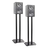 Duronic SPS1022 60 Lautsprecherständer | 60 cm hoher Ständer für Lautsprecher und Boxen bis 5 kg | 2er-Set Universal Boxenständer aus Metall | HiFi Monitor Stative | Heimkino Surround S