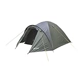 ACAMP Kuppelzelt 4 Personen Zelt Outdoor-Bereich Camping Festival-Zelt leicht Vorzelt wasserdicht dunkelgrün g