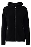 OXMO Finja Damen Fleecejacke Sweatjacke Jacke mit Kapuze, Größe:M, Farbe:Black (194007)